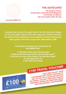 The poster of the advocates 100 euro travel voucher